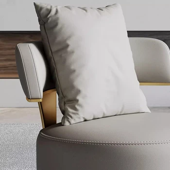 Ofis Lüks Sandalyeler Oturma Odası Modern Metal Tasarımcı Accent Sandalyeler İskandinav Tek Güveniyor Mueble Metalico Oturma Odası Mobilya
