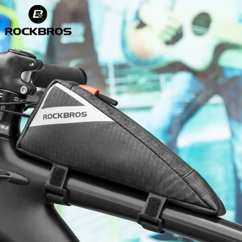 ROCKBROS Bisiklet Çantası Ultralight Üst Ön Tüp Çerçeve üçgen çanta Mini Boy Taşınabilir Su Geçirmez MTB Yol Bisiklet Çantası Pannier
