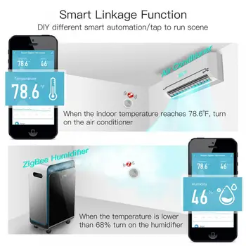 Tuya ZigBee Akıllı Sıcaklık Ve Nem Sensörü Kapalı Higrometre Termometre İle lcd ekran Desteği Tuya Zigbee Hub Ağ Geçidi