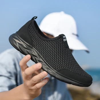 Kadınlar için Ayakkabı 2023 rahat ayakkabılar Büyük Boy Nefes Açık Düz Örgü Hafif Spor Ayakkabı Moda koşu ayakkabıları Erkekler için