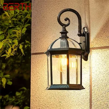 Rıhtım açık aplikleri duvar lambaları ışık LED klasik su geçirmez ev balkon dekorasyon için