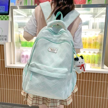 Kadın okul genç kızlar için sırt çantası Öğrenci Naylon Kore Kampüs Sırt Çantası