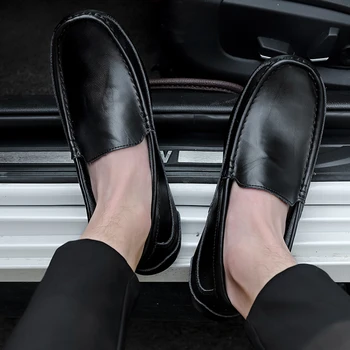 Erkek Spor Ayakkabı Sonbahar / Kış Traf Deri Erkek rahat ayakkabılar İş Çalışma Ofisi Dantel-up Elbise Ayakkabı Erkekler için Size48 Erkek Ayakkabı