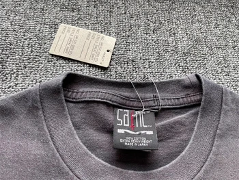23SS Yüksek Sokak Ağır Kumaş Aziz Michael vintage tişört Erkekler Kadınlar Yıkanmış T Shirt Tee Üstleri Techwear