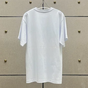Kadın T-shirt 2023 Yaz Yeni Kore Moda Baskı Kısa Kollu Üst Elastik Örme Saf Pamuk Yuvarlak Boyun Kazak y2k Tarzı