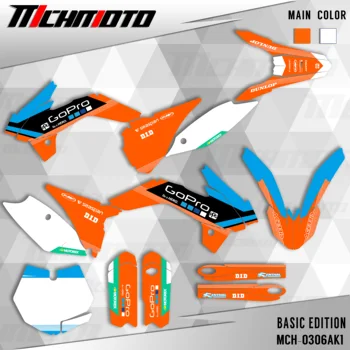 MCHMFG KTM 13-14 15-17 SX85 2013 2014 2015 2016 2017 Grafik Çıkartmaları Etiket Seti Motosiklet Arka Plan