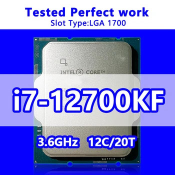 Çekirdek i7-12700KF İşlemci 12C / 20T 25M Önbellek 3.60 GHz CPU SRL4P LGA1700 600/700 Serisi Masaüstü Yonga Setleri Anakart
