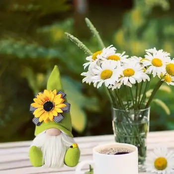 Düzeni Fotoğraf Çekim Bez Sanat Sevimli Iyi Şanslar Ayçiçeği Bebek Masaüstü Süs Bumble Bee Cüceler Meçhul Bebek