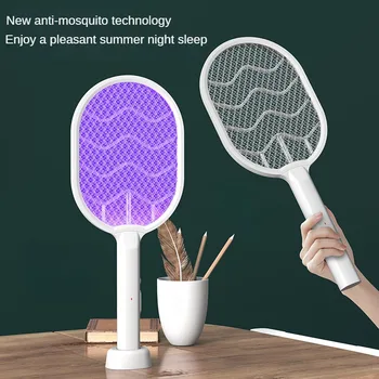 Yeni Elektrik Çarpması Katlanır Elektrikli sineklik Sivrisinek Katili Iki-in-one Sivrisinek Katili Kapalı Ev Sivrisinek Tuzağı