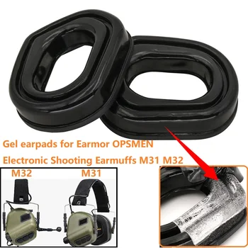 Jel Kulak Yastıkları Yedek ile Uyumlu Earmor OPSMEN Elektronik Çekim Earmuffs M31 M32 Taktik Kulaklık Airsoft Avı Kulaklık