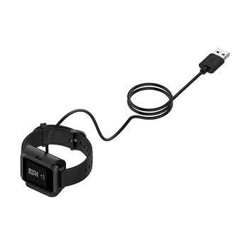 Taşınabilir Çıkarılabilir USB kablosu şarj standı Şarj İçin uyumlu Amazfit Bip akıllı saat Yeni SmartWatch Destek Aksesuarları