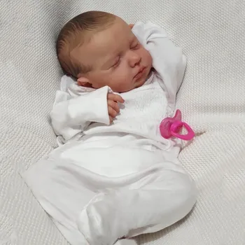 50 cm Gerçekçi Silikon Reborn Bebekler 20 İnç Yumuşak Vinil Vücut Saf El-boyalı Simülasyon Bebek Kız Bebe Oyuncaklar Bebek Prenses Hediyeler
