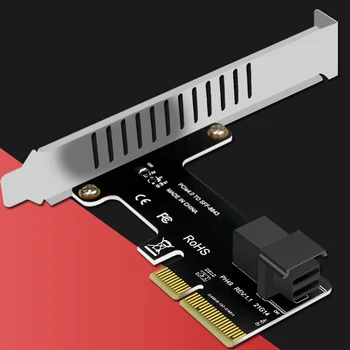 PCI E SFF-8643 PCIE X4 To SFF8643 Genişletme Kartı PCI-EX4 / X8 / X16 NVMe SSD Yükseltici sabit disk Dönüştürücü