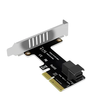 PCI E SFF-8643 PCIE X4 To SFF8643 Genişletme Kartı PCI-EX4 / X8 / X16 NVMe SSD Yükseltici sabit disk Dönüştürücü