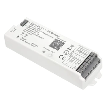 LM052 ZıgBee 3.0 LED Şerit Denetleyici DC12-24V RGB CCT RGBW 5In1 Kısılabilir ile Uyumlu Akıllı Yaşam APP / Alexa Echo