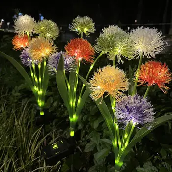 Çiçek güneş led ışık Açık bahçe çim lambaları Bahçe ve Sebze Yama Veranda Ülke seramik karo