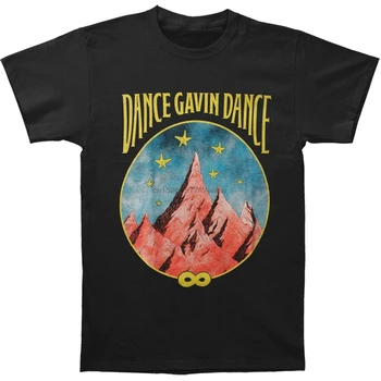 Dans Gavın Dans Erkekler Dağ Yıldız T-shirt Siyah Yeni Kısa Kollu günlük t-Shirt Tee Baskı T Shirt Erkek Sıcak Üst Tee