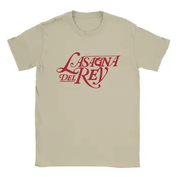Lazanya Lana Del Rey Müzik erkek T Shirt Komik Tees Kısa Kollu Yuvarlak Boyun T-Shirt Pamuk parti giysileri