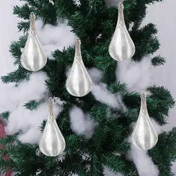 Yüksek kaliteli Noel Süslemeleri Benzersiz Çevre Dostu Noel Ağacı Süsler Şenlikli Dekor Topları Noel için 4 adet/kutu Şık