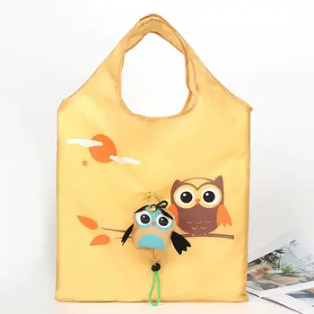 Baykuş şeklinde Tote Çanta Su Geçirmez alışveriş çantası Sevimli Baykuş temalı katlanabilir alışveriş çantası s Dayanıklı Su Geçirmez Geniş Açık