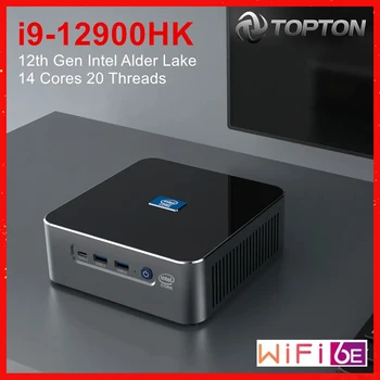 Topton Oyun Mini PC Intel 12th Gen Çekirdek i9 12900HK 12900 H Çift LAN Mini Oyun Bilgisayar 8 K HTPC PCIE4.0 Windows 11 WıFı6E BT5. 2