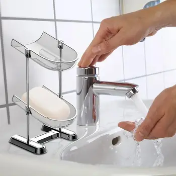 Duş sabunluk Tutucu / Sabunluklar Kendinden Drenajlı Sünger Tutucu / Çıkarılabilir Sabunluk Kolay Temizlik Saklama Kabı Bulaşık S