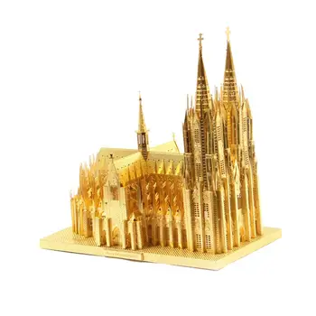 1: 1200 3D DIY Montaj Metal Heykelcik Heykel Modeli Kitleri Sanat Zanaat Koleksiyonu Oyuncak Katedrali