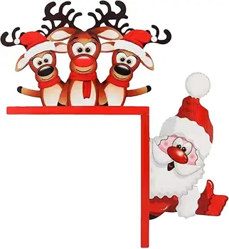 Noel Asılı Süslemeleri, DIY Noel Baba Mini Reçine El Sanatları için Noel Ağacı-Benzin Kolye El Sanatları Ön Kapı, Sundurma, C