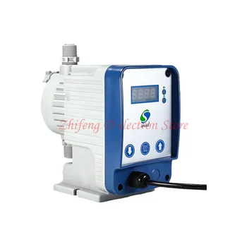 6L / h 7bar-25L / h 1bar elektromanyetik diyaframlı ölçme pompası, su arıtma asit ve alkali korozyon ölçme pompası