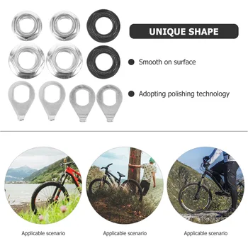 6 Takım Bisiklet Somun Tekerlek Yıkayıcılar Seti Flanş Somunları Sabitleme Aks Çelik Hub Bisiklet Karbon Koruyucu
