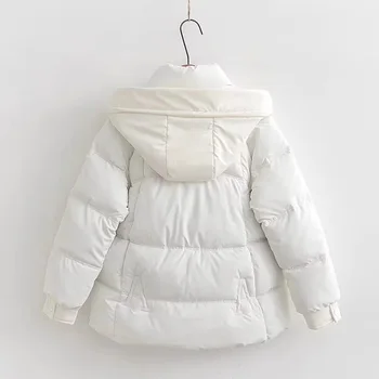 Pamuklu ceket Kadın Sonbahar Kış kadın 2023 Yeni Rahat Kapşonlu Gevşek pamuklu ceket moda