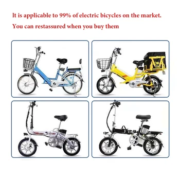 Pil Silverfish Elektrikli Bisiklet 36V / 48V 12Ah 15Ah 20Ah 800W 500W 18650 Lityum iyon E-bisiklet Bisiklet Pil Paketi ile Şarj Cihazı