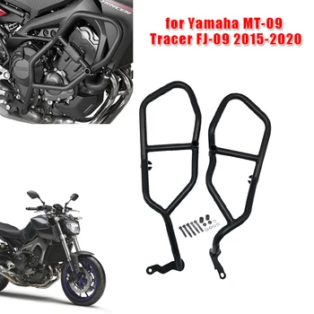 Yamaha için Fit MT-09 Tracer FJ-09 2015-2020 Motosiklet Siyah Crash Bar Motor Koruyucu Koruma Tampon Koruyucu FJ09 FJ 09 TRACER