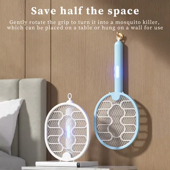 USB böcek tuzağı Tip-C Şarj Katlanabilir Duvara monte Böcek Kovucu El 225mAh 3 Sivrisinek Öldürme Modları Ev Yatak Odası için
