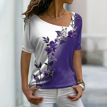 Yaz kadın Trend 3D T-shirt 3D Baskılı kadın Kısa Kollu Üstleri Kadın T Shirt kadın kıyafetleri Grafik T Shirt