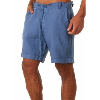 2023 Yeni Erkek Rahat Şort Erkekler Yaz Nefes Düz Renk Şort Erkek Spor Streetwear Plaj Pantolon S-3XL