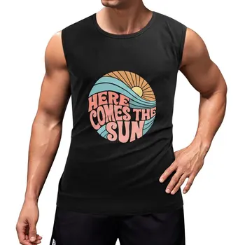 Yeni Pembe Harika Burada Geliyor güneş kolsuz bluz kolsuz spor gömlek erkek spor T-shirt spor anime t-shirt spor giyim erkekler