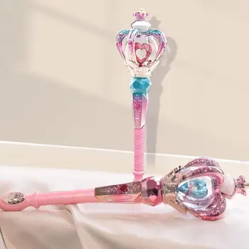 Prenses Değnek Oyuncak Koyu Desen Prenses Oyuncak Büyüleyici Light-up Prenses Değneklerini Aydınlatıcı Peri Aksesuarları Kızlar için
