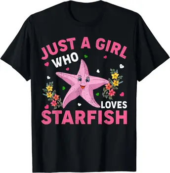 Denizyıldızı Sevgilisi Sadece Denizyıldızı Seven Bir Kız Erkek Kadın kısa Kollu pamuklu tişört