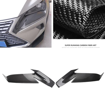 Karbon Fiber Ön Far Kaş Far Göz Kapağı Trim Başkanı İşık Kaş Sticker Lexus NX300 2015-2018 NX200 2015-2020