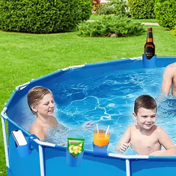 Havuz Bardak Tutucu İçecekler İçin Delme Yok Yüzme Havuzu Bira Şişesi içecek tutucu Dökülme Yok Havuz Aksesuarları Havuz Partileri İçin Meyve Suyu
