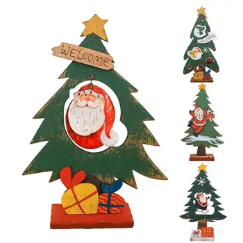 Noel Ağacı masa süsü Çiftlik Evi Işaretleri Kardan Adam Parti Centerpieces Zanaat Evrensel Yeni Yıl SantaClaus Noel Tatili Deco