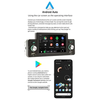 Araba Stereo MP5 Çalar 5 İnç Araba Radyo Ses Video Multimedya Oynatıcı CarPlay / Android Otomatik Bluetooth uyumlu Oto Aksesuarları
