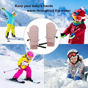 Soğuk Hava için Dize ile C9GB Çocuk Yalıtımlı Kar Çocuk Yalıtımlı Kar Eldivenleri