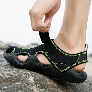 Ayakkabı boyutu 39-48 dört mevsim patlayıcı çok fonksiyonlu sığ sandalet seyahat temel büyük
