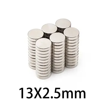 13x2. 5mm Süper Güçlü Mıknatıslar 13mm x 2.5 mm NdFeB Neodimyum İnce Küçük Disk Mıknatıs Kalıcı N35 13 * 2.5 mm