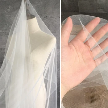 Örgü Kumaş Yumuşak Düğün Arka Plan Dekorasyon Headdress Tasarımcı Toptan Kumaş Giyim Dıy Dikiş Saf Naylon Malzeme