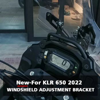 KLR 650 Motosiklet Cam Braketi Kawasaki KLR 650 2022 Ön Cam rüzgar deflektörü Montaj Desteği