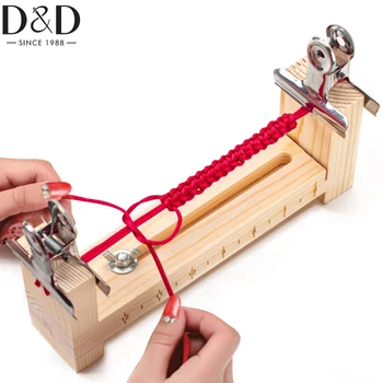 D & D Ahşap Çerçeve Dokuma DIY İşçiliği Aracı Kiti Örgü Bilezik U Şekli Jig Bilezik Üreticisi DIY Bileklik Üreticisi