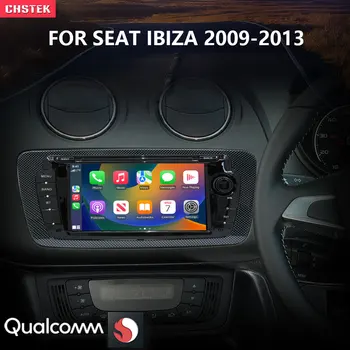 CHSTEK Araba Radyo Multimedya DVD Oynatıcı Carplay Android Qualcomm WİFİ Bluetooth Seat Ibiza 2009 için 2010 2011 2012 2013 Yükseltme